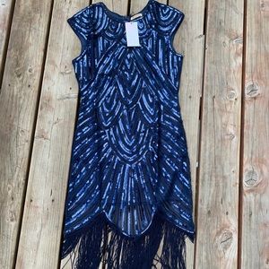 Sequined flapper dress